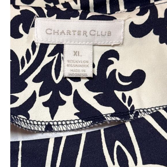 Charter Club Deepest Blue 3/4 Sleeve Blouse XL - Picture 4 of 4